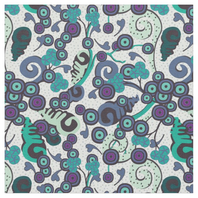 Passion Ocean Fabric (Close Up)