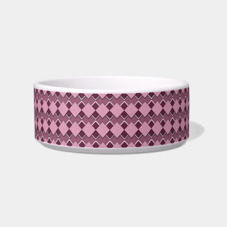Passion Pink Square and Diamond Chequered Pattern Bowl