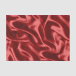 Passion Red Faux Satin Wedding Tissue Paper