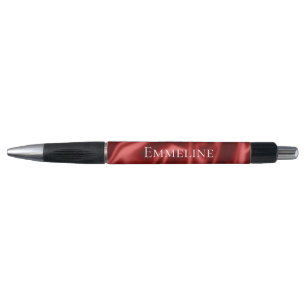 Passion Red Romantic Faux Satin  Pen