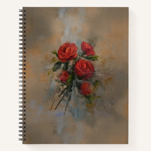 Passion Red Roses Notebook (Front)