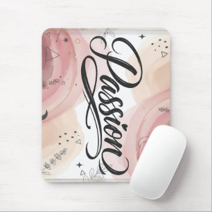 Passion Script Elegant Minimalist Typography Mouse Pad