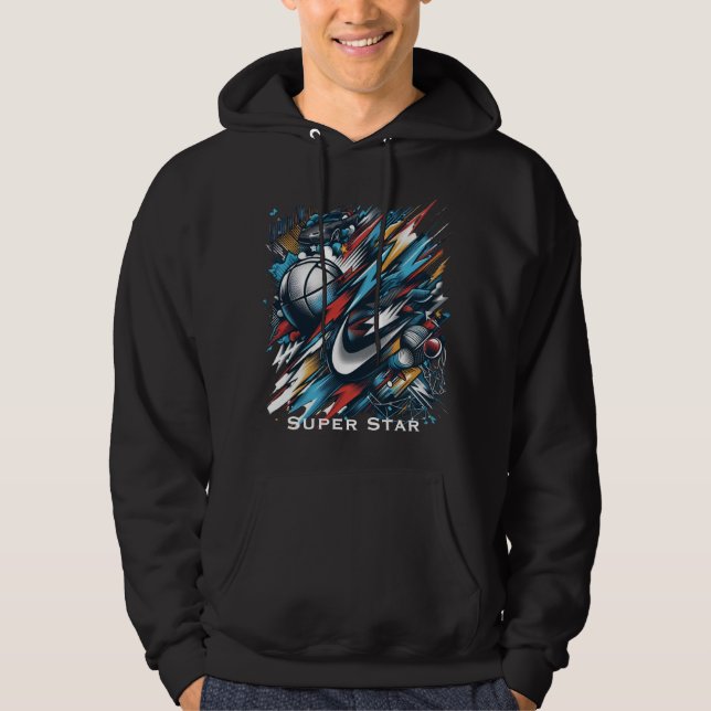 Passion sportive dynamique Sweat - shirt à capuche (Devant)