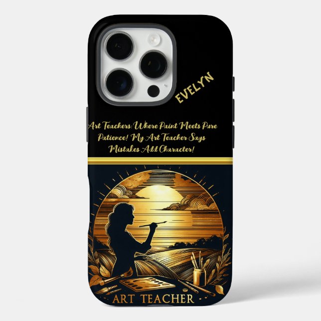 Passionate Art Teacher Inspires at Sunset Case-Mate iPhone Case (Back)