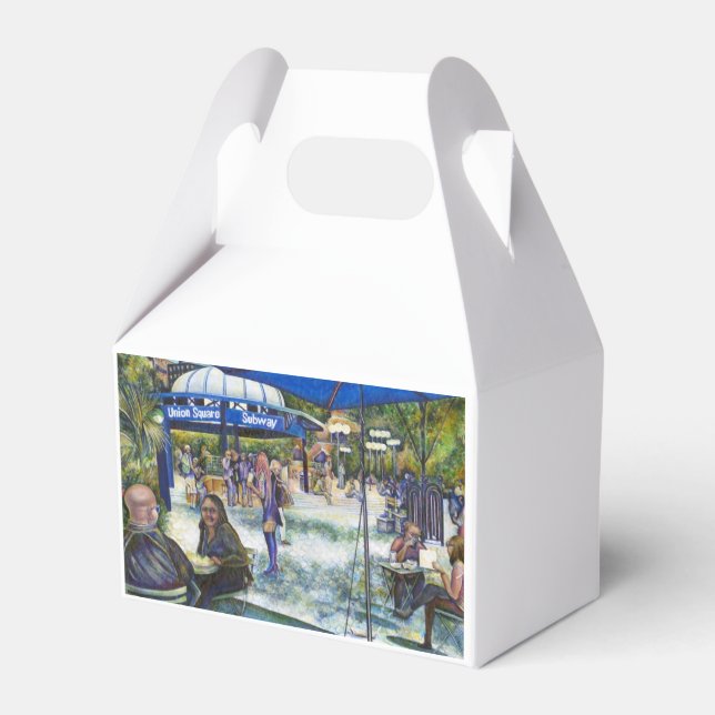 Passionate People Playing in the Park, NYC Favor Box (Back Side)