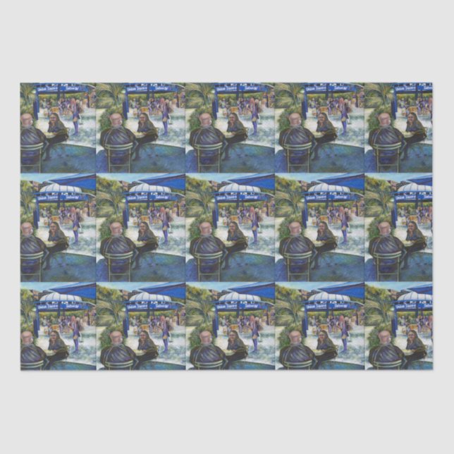 Passionate People Playing in the Park, NYC Tissue Paper (Front)