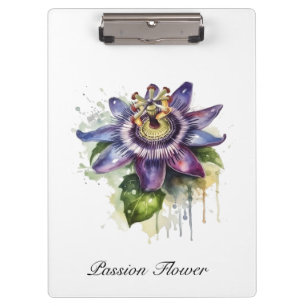 Passionate Purple Passion Flower Clipboard