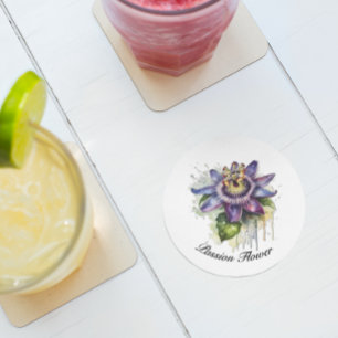 Passionate Purple Passion Flower Coaster