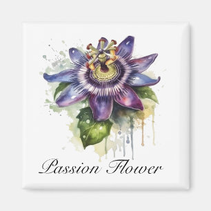 Passionate Purple Passion Flower Magnet