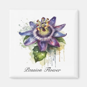  Passionate Purple Passion Flower Magnet