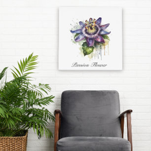 Passionate Purple Passion Flower Poster