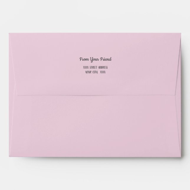 Passionate Red Pink Lips Kissing Pattern  Envelope (Back (Top Flap))