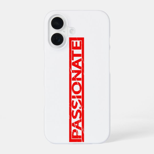 Passionate Stamp iPhone 16 Case (Back)
