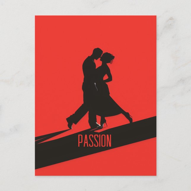 Passionate Tango Postcard (Front)