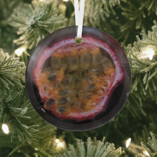Passionfruit at a Provencal market  Glass Ornament