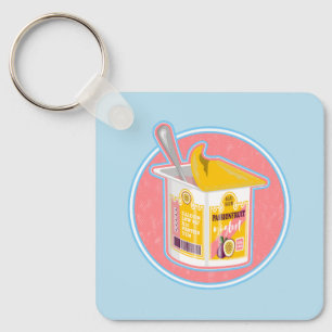 Passionfruit yogurt keychain
