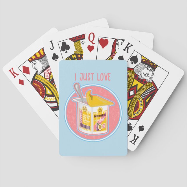 Passionfruit yogurt playing cards (Back)