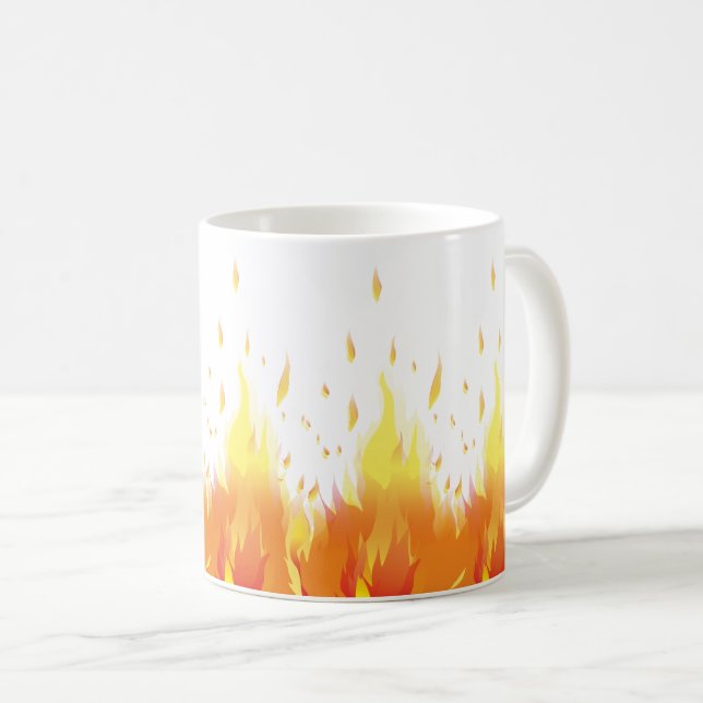 Passion's Flame: Fiery Love Coffee Mug (Front Right)