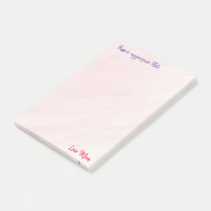 Passive-Aggressive 4 by 6 post it notes love Mom