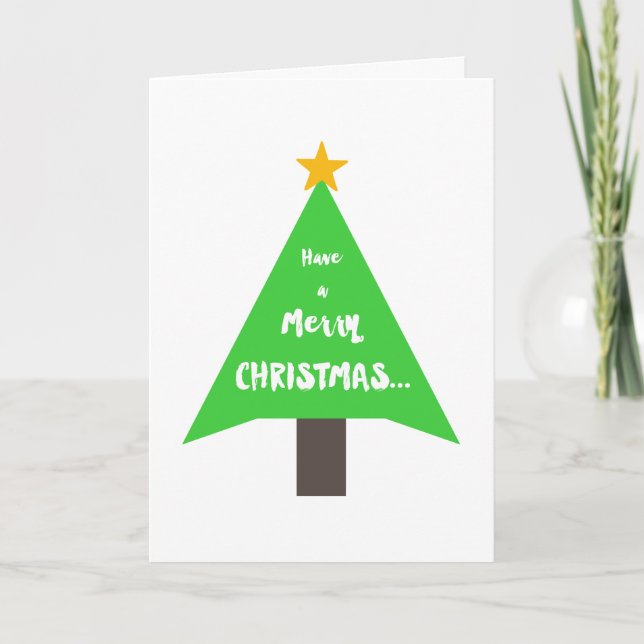 Passive Aggressive Merry Christmas Greeting Card (Front)