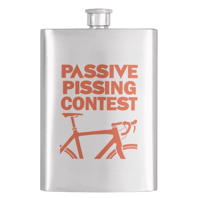 Passive Pissing Contest Hip Flask (Front)