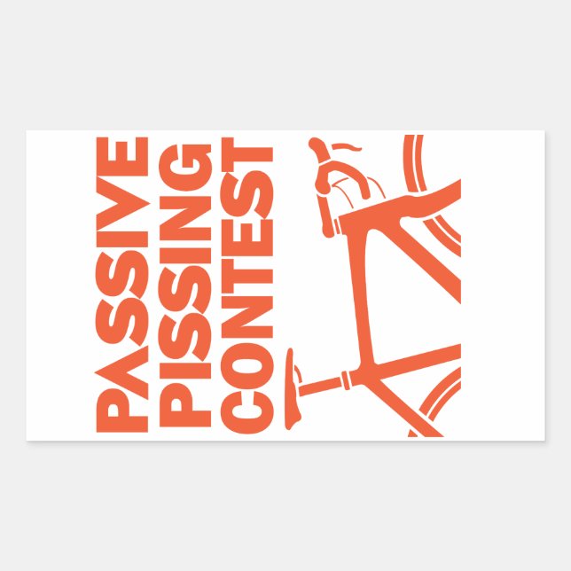 Passive Pissing Contest Sticker (Front)