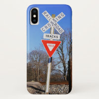 Passive Railroad Crossing With Yield Sign