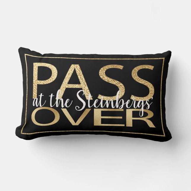 Passover 13 x 21 Pillow Passover Classic Gold (Front)