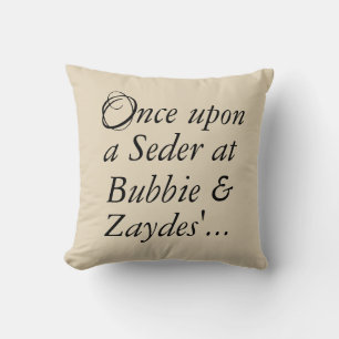 Passover 16 x 16" Throw Pillow Once Upon a Seder..