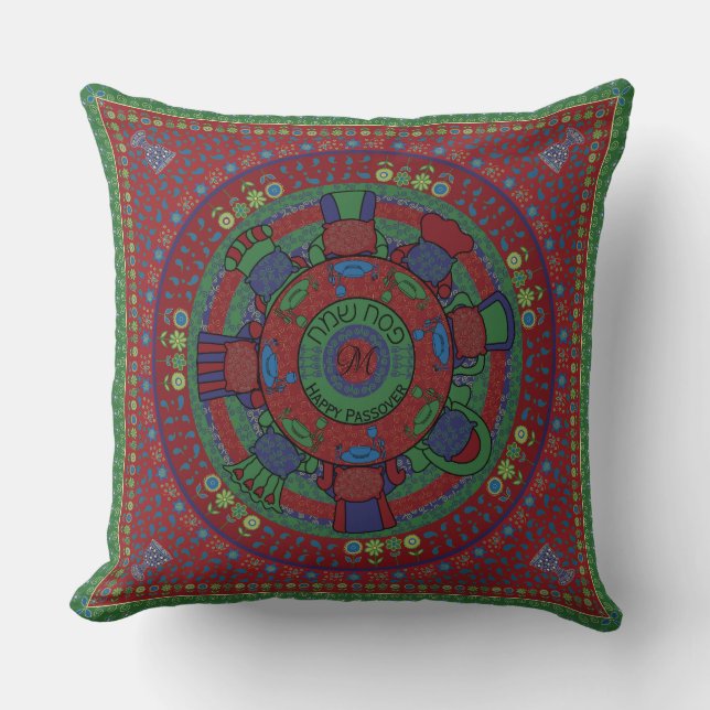 Passover 20" x 20" Pillow The Seder Table (Front)
