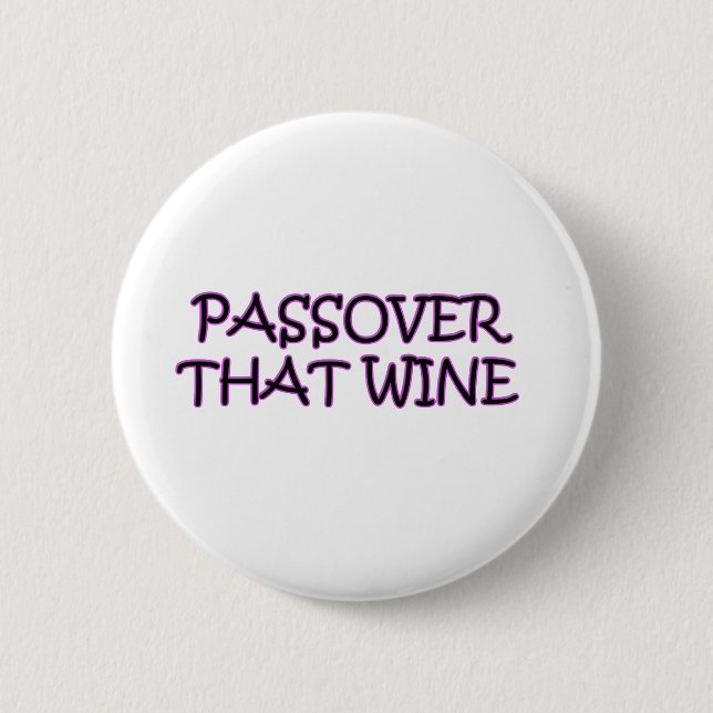 PASSOVER 2 INCH ROUND BUTTON (Front)