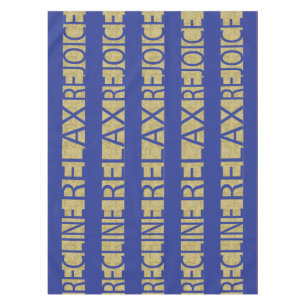 Passover 52/70" Tablecloth "RRR Blue/Gold"
