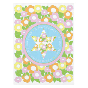 Passover "52" x 70" Tablecloth "A Sweet Passover"