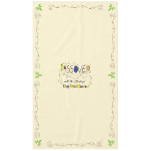 Passover 60/104" Tablecloth Passover Chag Sameach