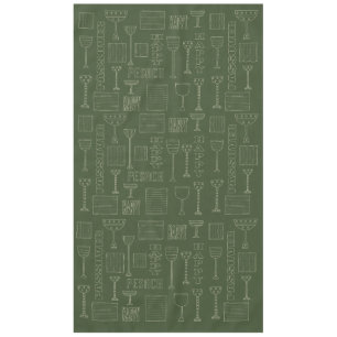 Passover 60/104 Tablecloth "Passover Wine & Matza"