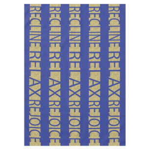 Passover 60/84" Tablecloth Passover R R & R Bl/Gld