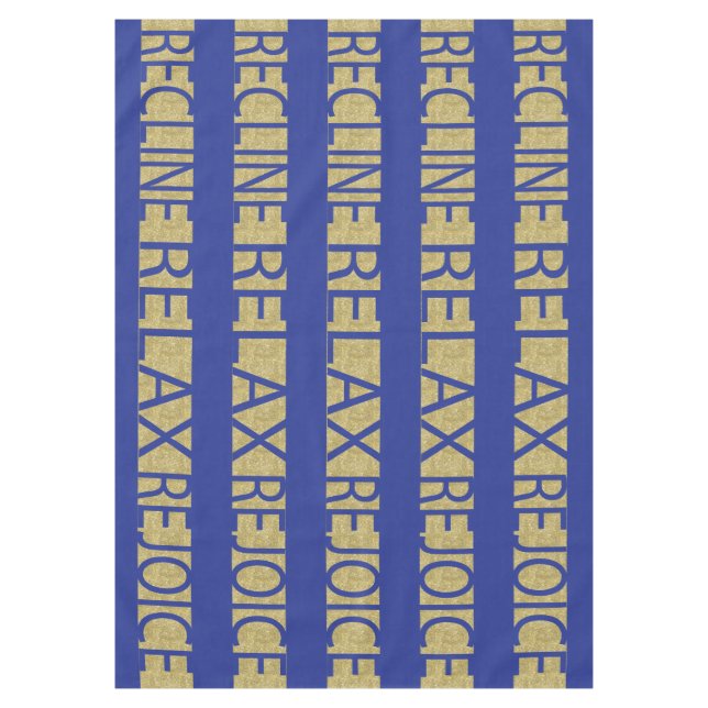 Passover 60/84" Tablecloth Passover R R & R Bl/Gld (Front)