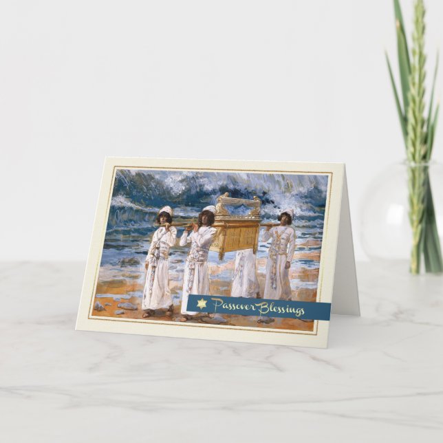 Passover Blessings. Fine Art Greeting Card (Front)