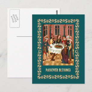 Passover Blessings.Fine Art Postcards
