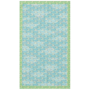 Passover Blue and Green Star of David Tablecloth