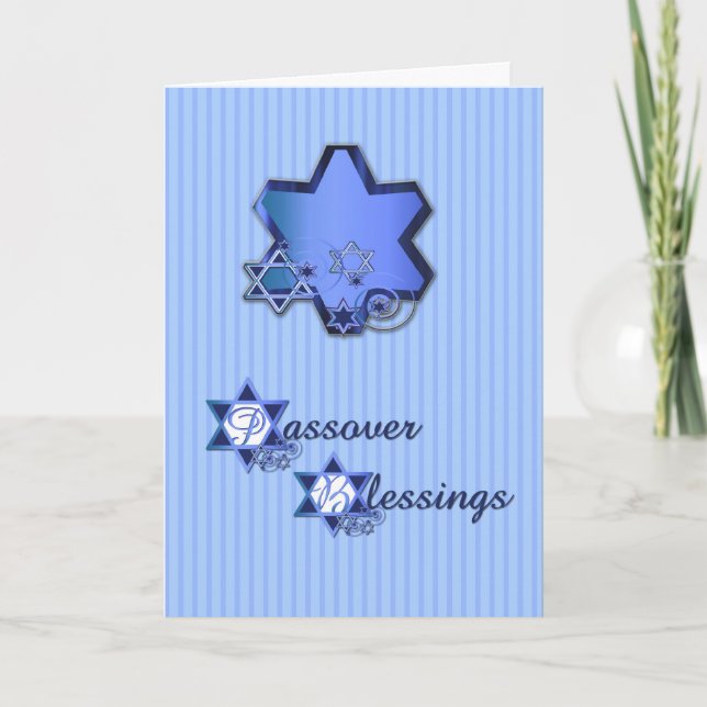 Passover Blue Star Card (Front)