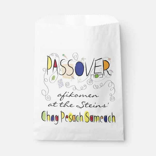 Passover "Chag Sameach" Goodie Favour Bag (Front)