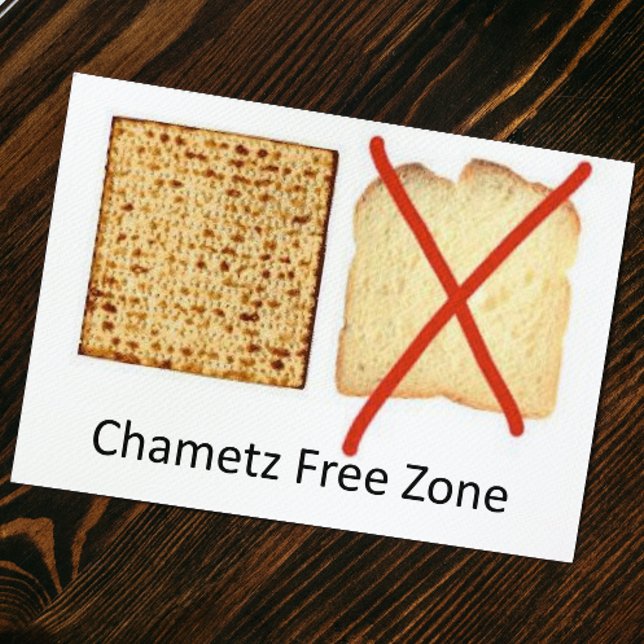 Passover Chametz Free Zone Card (Creator Uploaded)