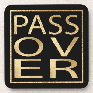 Passover Coasters "Classic Gold Passover"