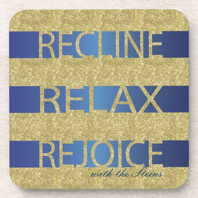Passover Coasters "RRR/Gold and Blue" (Front)
