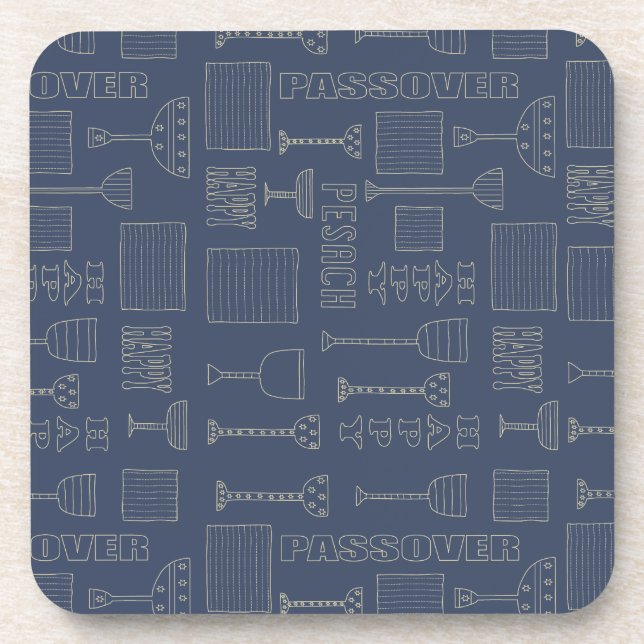 Passover Coasters "Wine Glasses Passover" (Front)