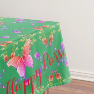 Passover Custom Text Rose ButterflyTablecloth Tablecloth