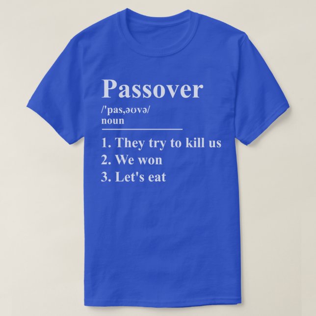 Passover Definition 2 T-Shirt (Design Front)