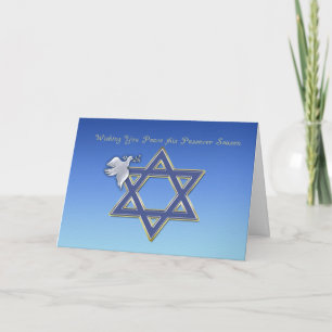 Passover Dove Star Card