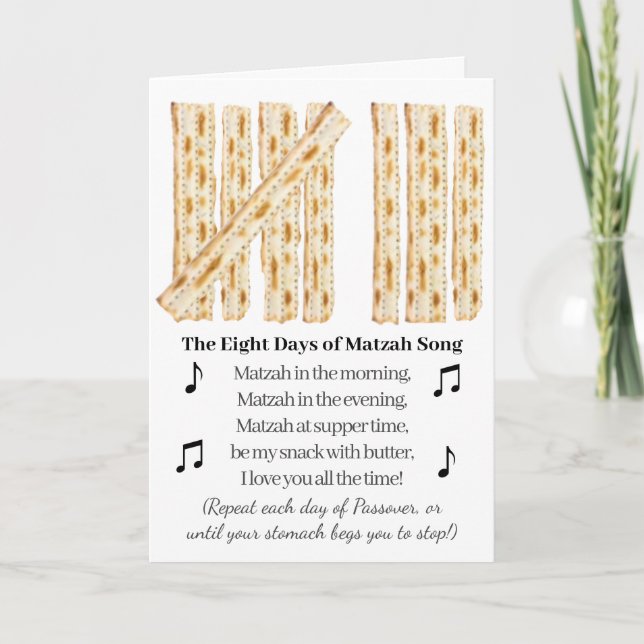 Passover Funny 8 Days of Passover Card (Front)